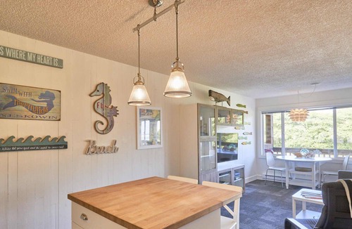 Neskowin Condo | Enjoy a peaceful stay with a view of Proposal Rock on the beautiful Oregon Coast